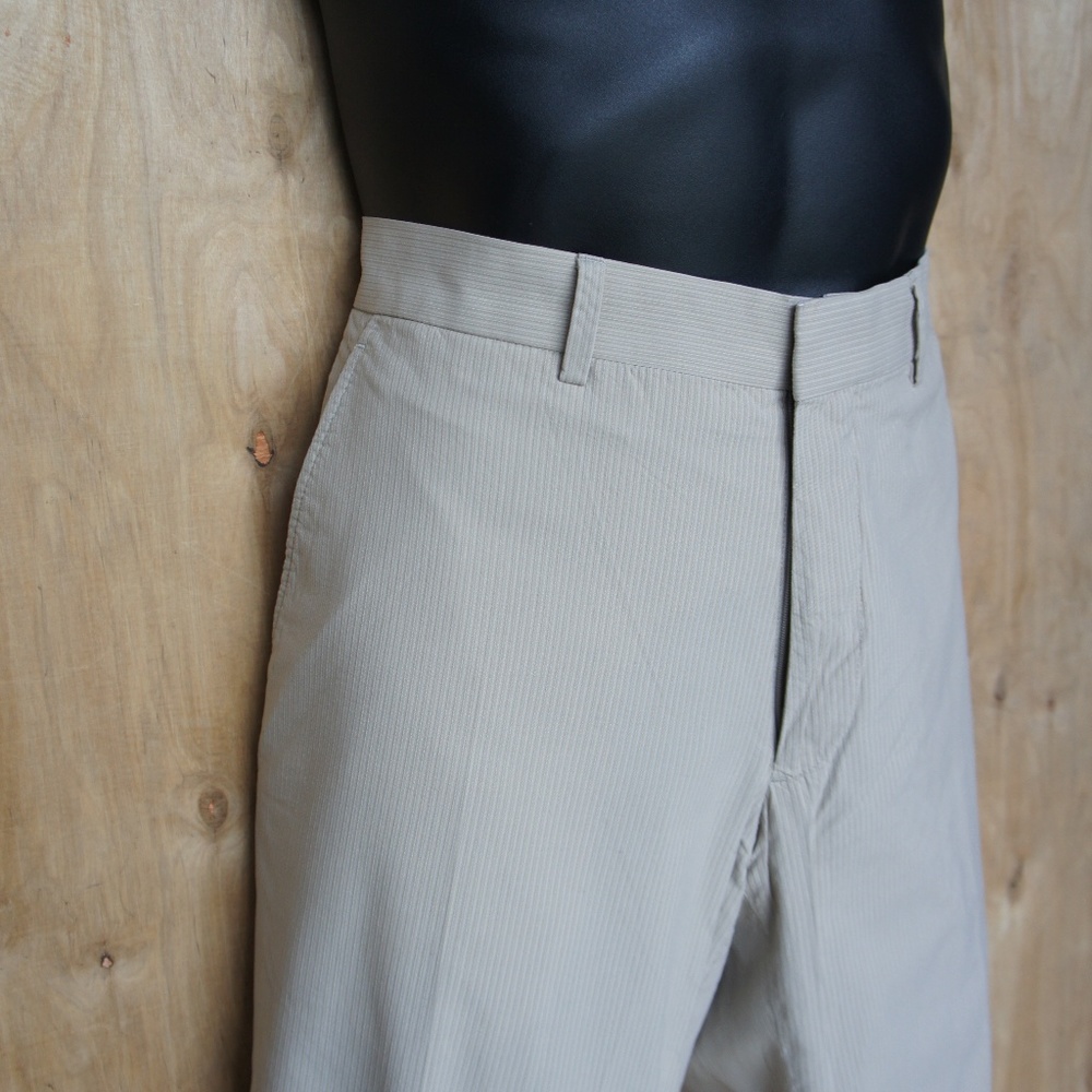 Men's Ribbed Cotton Trousers/ Flat Front/ Size 32